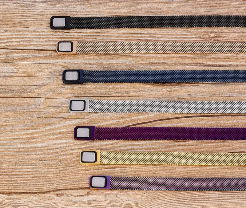Klassisches magnetisches Mesh-Armband aus Edelstahl, Uhrenarmband, 7 Farben zur Auswahl, für Männer und Frauen, Liebhaber, Armreif, Schmuck, Geschenk