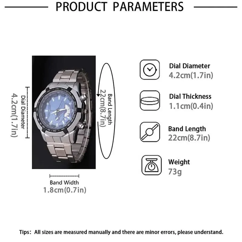 Mode Herren Sport Uhren für Männer Edelstahl Quarz Uhr Luxus Mann Business Casual Armbanduhr Relogio Masculino