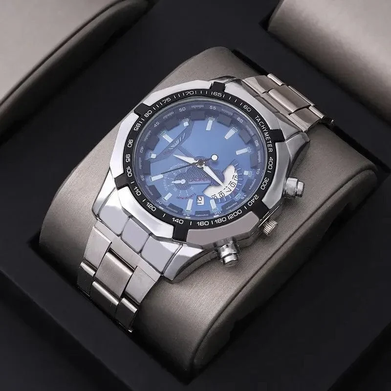 Mode Herren Sport Uhren für Männer Edelstahl Quarz Uhr Luxus Mann Business Casual Armbanduhr Relogio Masculino