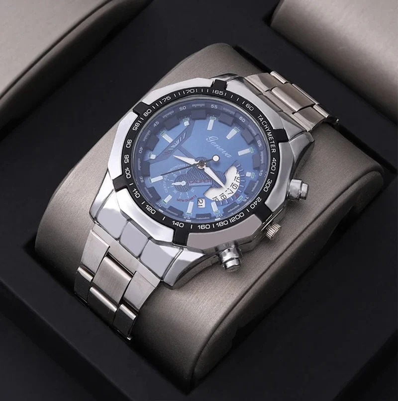 Mode Herren Sport Uhren für Männer Edelstahl Quarz Uhr Luxus Mann Business Casual Armbanduhr Relogio Masculino