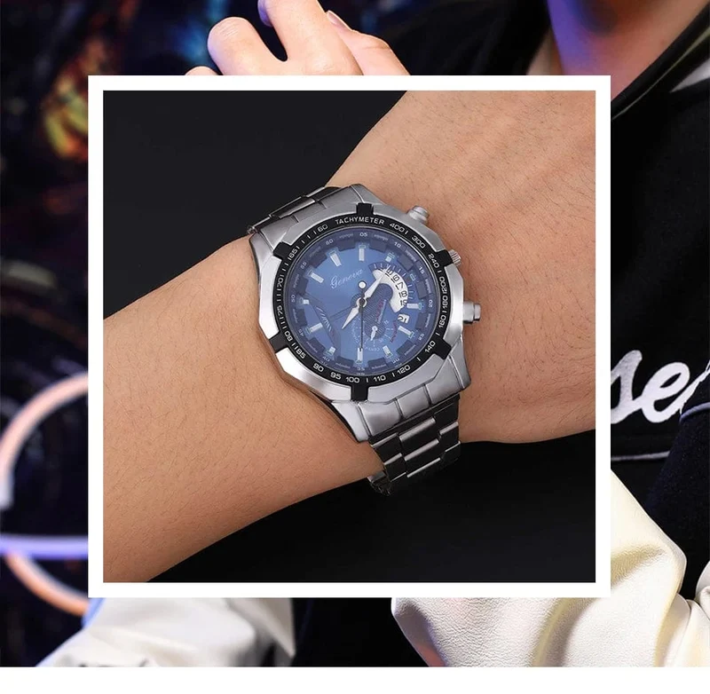 Mode Herren Sport Uhren für Männer Edelstahl Quarz Uhr Luxus Mann Business Casual Armbanduhr Relogio Masculino