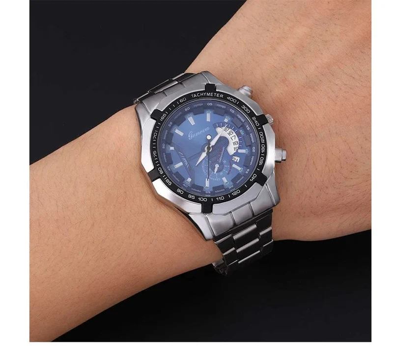 Mode Herren Sport Uhren für Männer Edelstahl Quarz Uhr Luxus Mann Business Casual Armbanduhr Relogio Masculino