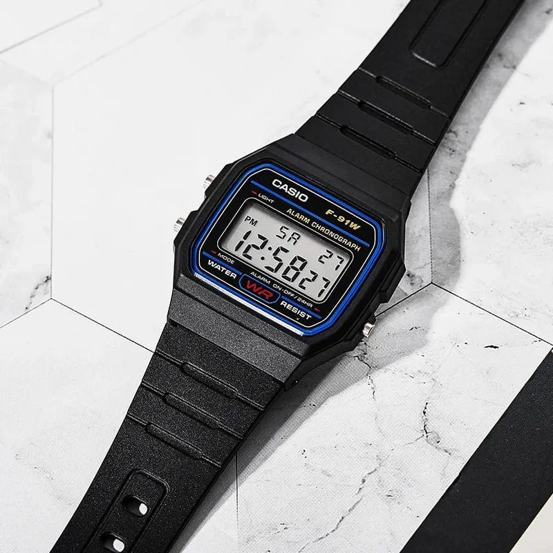 Casio Uhr Männer Top Luxus Set Militär LED Digitaluhr Sport Wasserdicht Quarz Herrenuhr Neutral Watchs F91W Serie