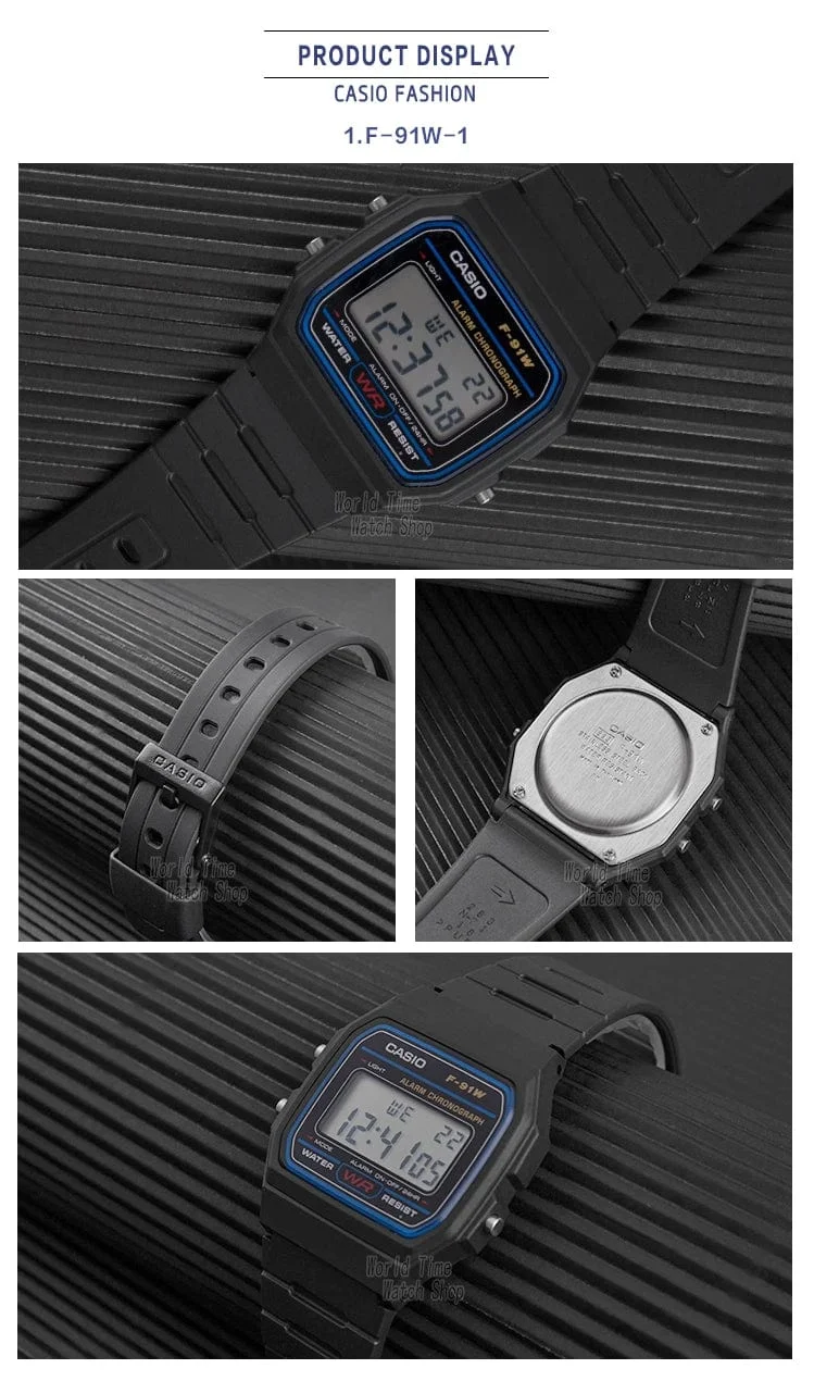Casio Uhr Männer Top Luxus Set Militär LED Digitaluhr Sport Wasserdicht Quarz Herrenuhr Neutral Watchs F91W Serie
