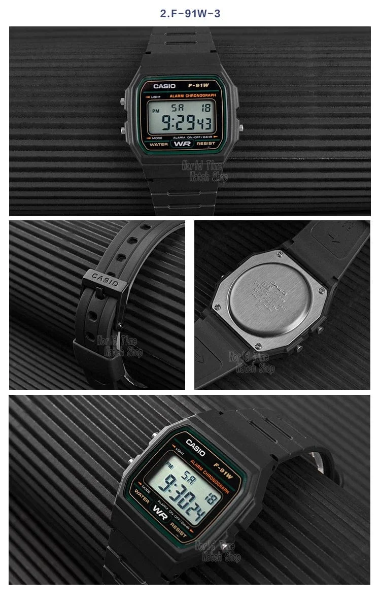 Casio Uhr Männer Top Luxus Set Militär LED Digitaluhr Sport Wasserdicht Quarz Herrenuhr Neutral Watchs F91W Serie