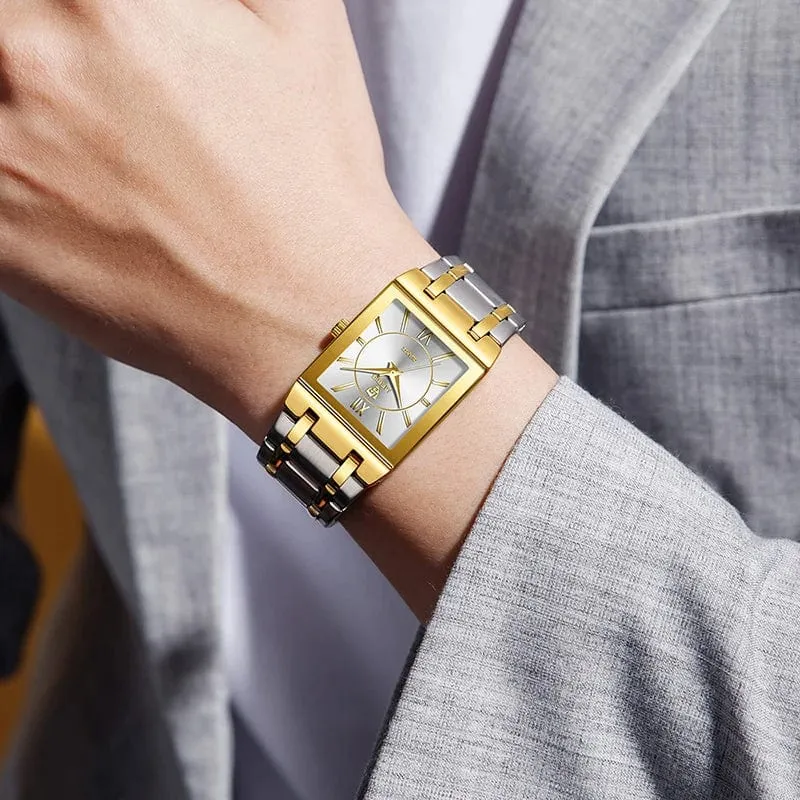 LiEBIG Mode Damen Uhren Weiblich Mädchen Männlich Uhr Luxus Voller Stahl Goldene Quarz Armbanduhren Für Frauen Herren Relogio Feminin