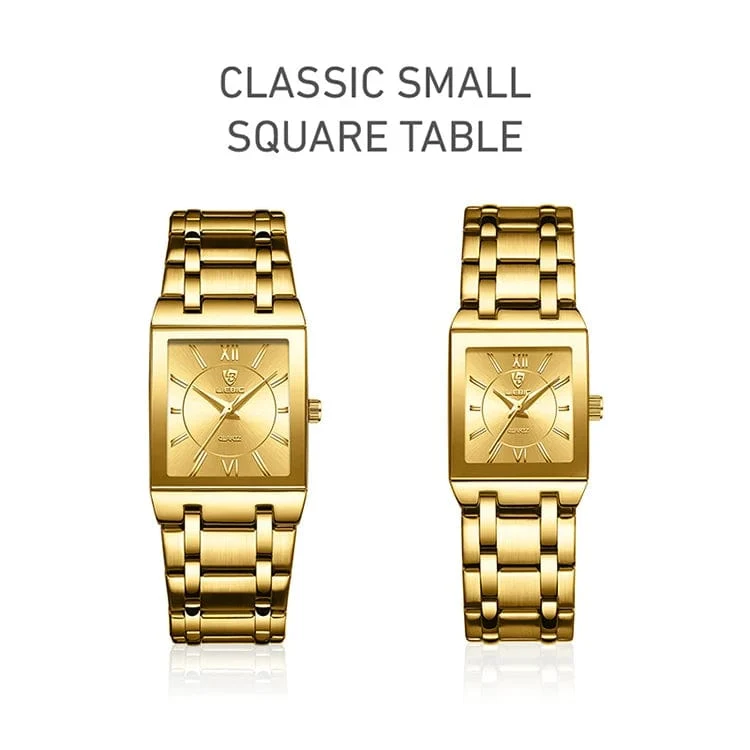 LiEBIG Mode Damen Uhren Weiblich Mädchen Männlich Uhr Luxus Voller Stahl Goldene Quarz Armbanduhren Für Frauen Herren Relogio Feminin