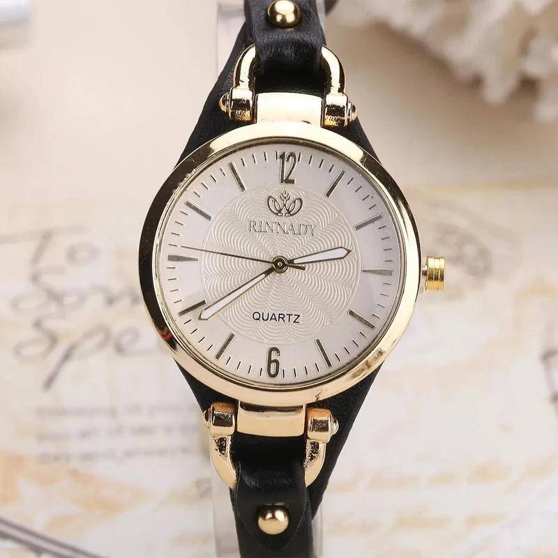2024 Quarzuhr Frauen PU Leder Dünnen Riemen Armbanduhr Damen Uhren Einfarbig Mode Frauen Geschenk Uhr Uhren Para Mujer