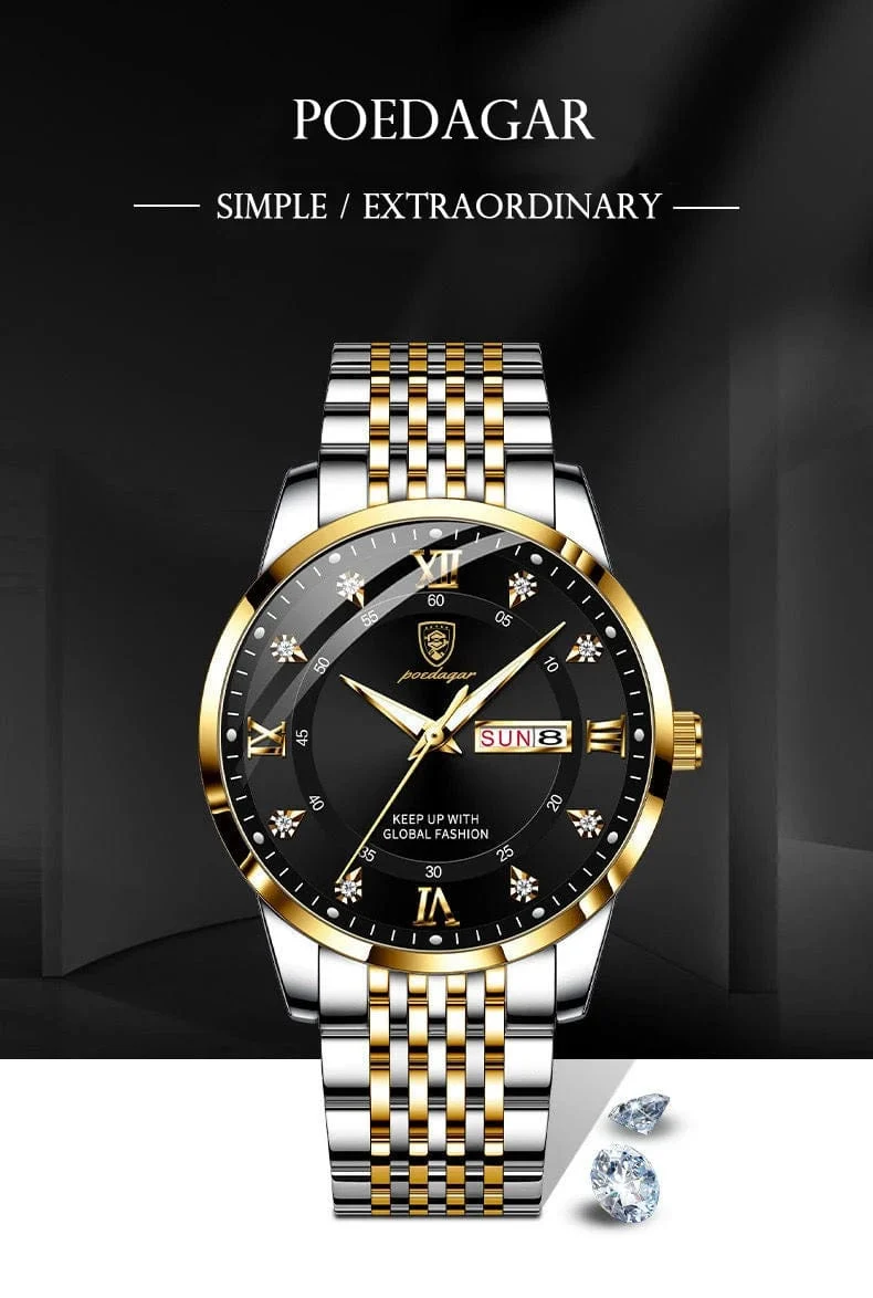 2024 männer Uhren Wasserdicht Leucht Top Marke Luxus Leder Casual Sport Quarz Armbanduhr Military Mann Uhr Für Männer relogio