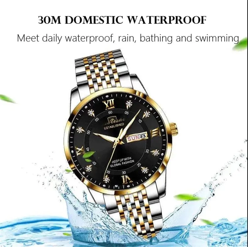2024 männer Uhren Wasserdicht Leucht Top Marke Luxus Leder Casual Sport Quarz Armbanduhr Military Mann Uhr Für Männer relogio
