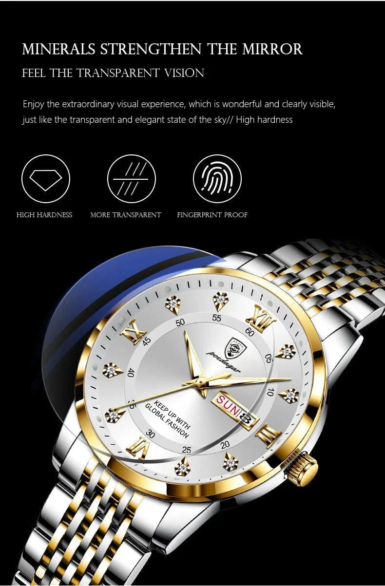 2024 männer Uhren Wasserdicht Leucht Top Marke Luxus Leder Casual Sport Quarz Armbanduhr Military Mann Uhr Für Männer relogio