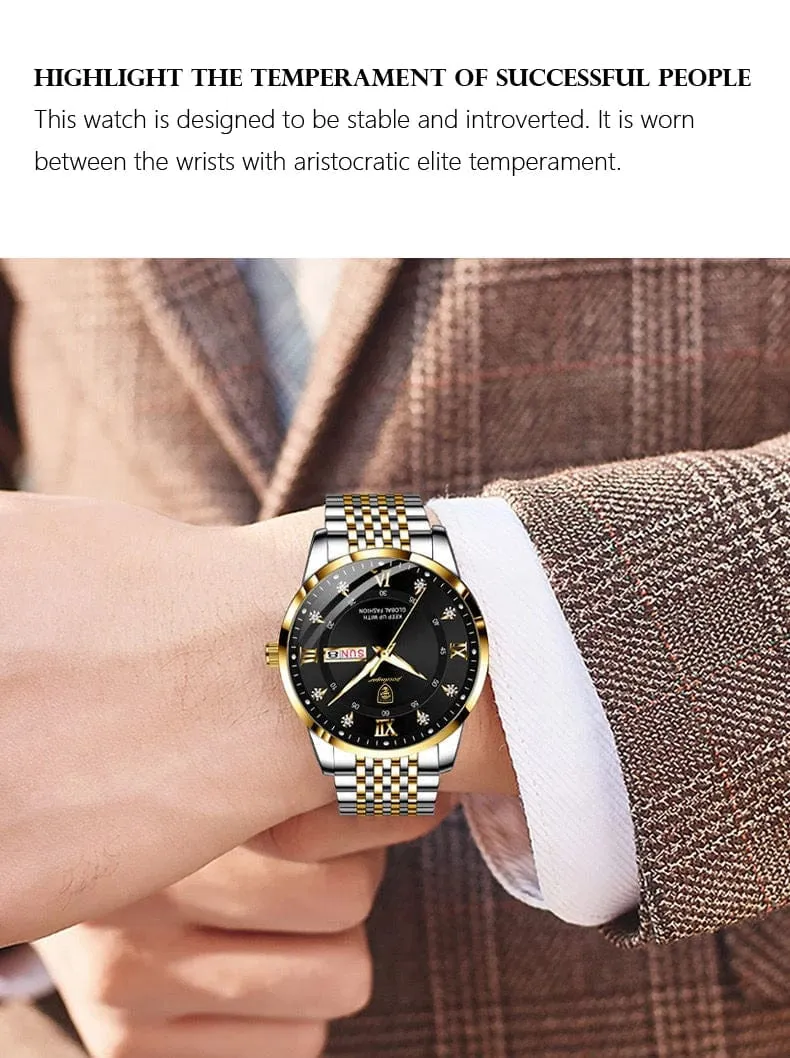 2024 männer Uhren Wasserdicht Leucht Top Marke Luxus Leder Casual Sport Quarz Armbanduhr Military Mann Uhr Für Männer relogio