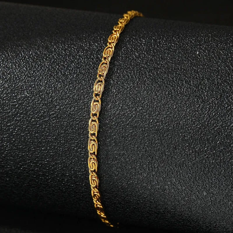 Edelstahlarmband im neuen Stil, Einfachheit, Subtilität, Büroklammerkette, leichtes Luxusarmband für Frauen, Schmuck für den täglichen Gebrauch