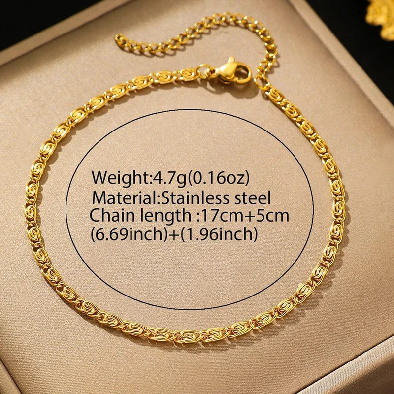 Edelstahlarmband im neuen Stil, Einfachheit, Subtilität, Büroklammerkette, leichtes Luxusarmband für Frauen, Schmuck für den täglichen Gebrauch