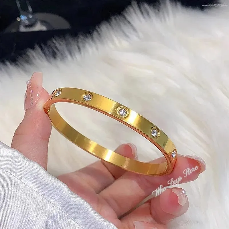 Titanstahl-Armband mit weißer Perlmutterfalter-Muschel, Luxus-Design, Edelstahl-Armreif für Damen, Schmuck für Damen