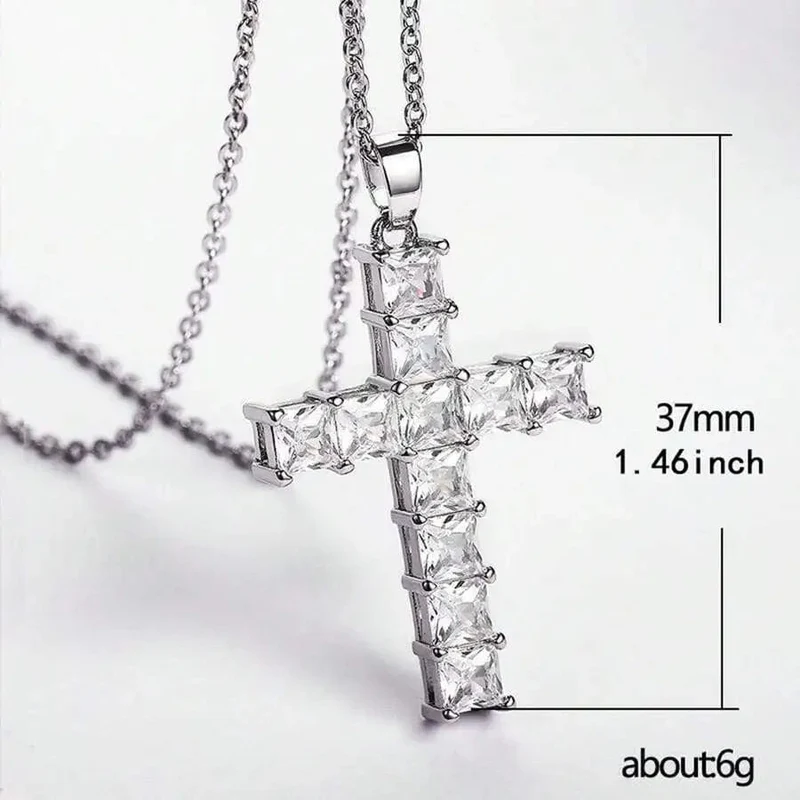 Neue Mode Halsketten Weibliche Anhänger Gold Multi Farbe Kristall Jesus Kreuz Anhänger Für Frauen Halskette Party Freizeit Schmuck