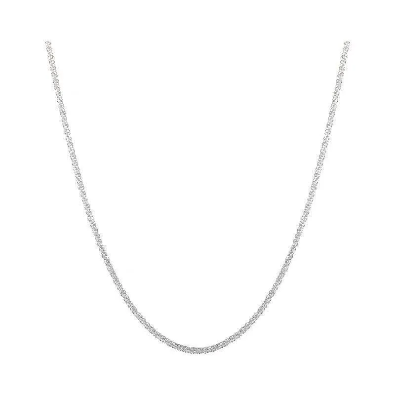 2023 neue Beliebte Silber Farbe Funkelnden Schlüsselbein Kette Choker Halskette Für Frauen Edlen Schmuck Hochzeit Party Geschenk