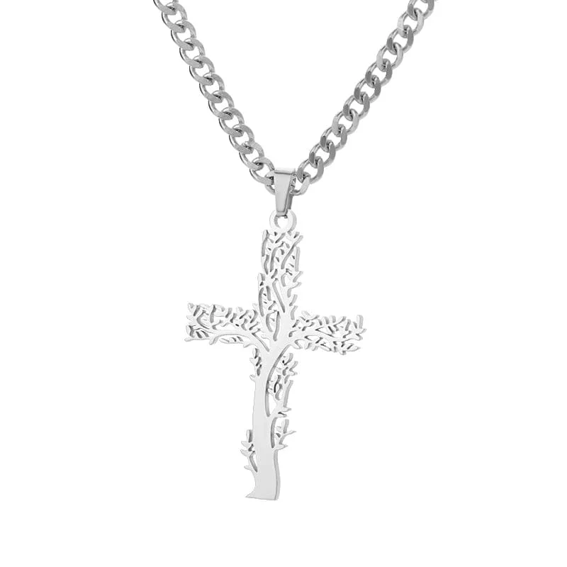 Zirkon Kreuz Anhänger Halskette für Frauen Gold Farbe Edelstahl Kragen Neckalces 2024 Trend Goth Party Hochzeit Schmuck Geschenke