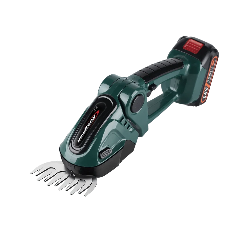 NEWBENY 2 IN 1 Handgehaltene elektrische Heckenschere, Gartengerät, 24 V, kabellos, wiederaufladbar, für den Haushalt, zum Jäten von Sträuchern und zum Beschneiden von Rasenmähern