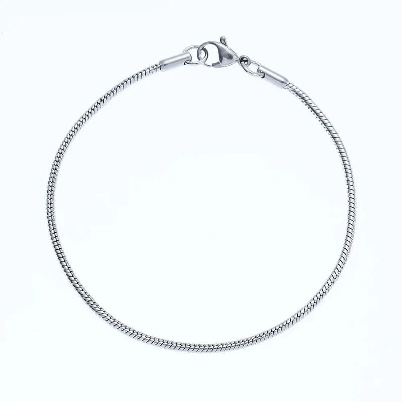 Neue 2MM Edelstahl Schlange Kette Armband Mode Titan Stahl Link Armband Für Frauen Länge 18.5/20CM drop verschiffen