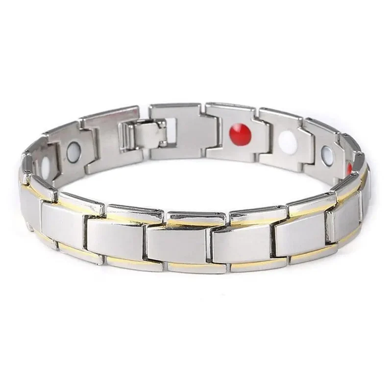 Edelstahl Magnetische Armbänder für Arthritis Schmerzen Relief Therapie Elastische Armreif Armband Schmuck Gesundheit Abnehmen Gewicht H9I4
