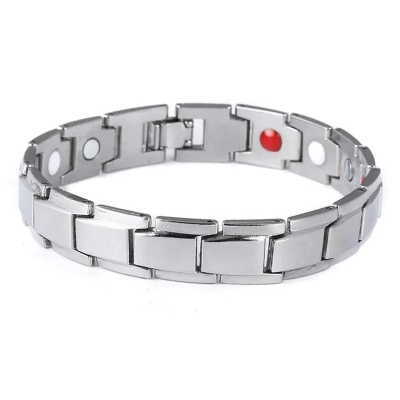 Edelstahl Magnetische Armbänder für Arthritis Schmerzen Relief Therapie Elastische Armreif Armband Schmuck Gesundheit Abnehmen Gewicht H9I4