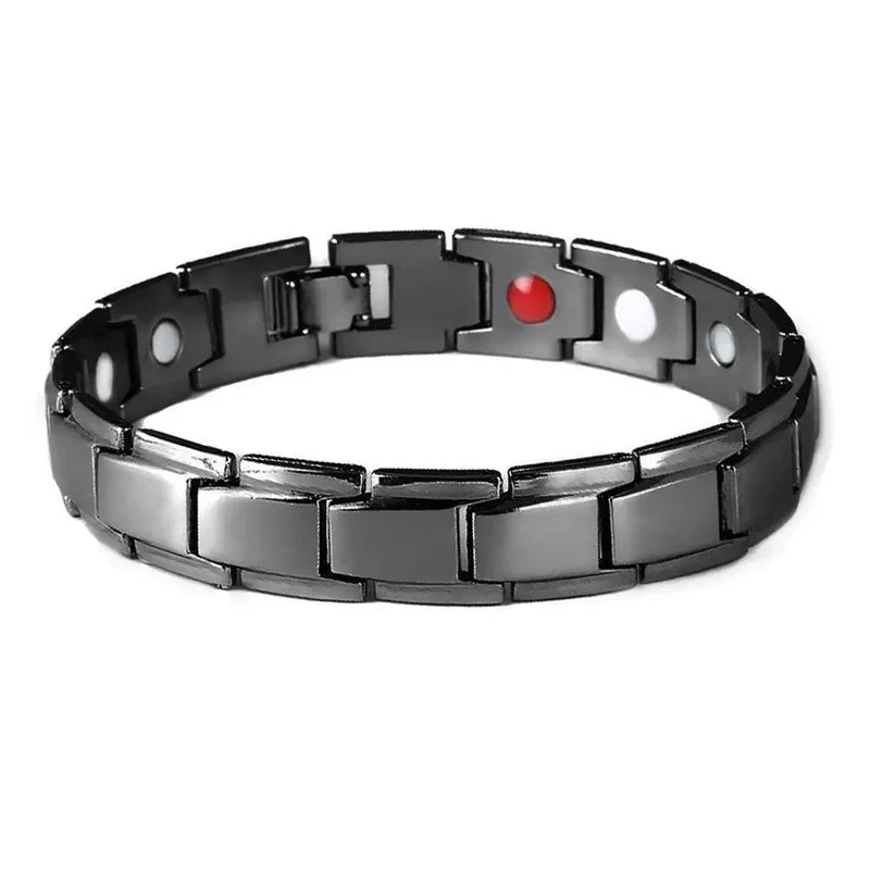 Edelstahl Magnetische Armbänder für Arthritis Schmerzen Relief Therapie Elastische Armreif Armband Schmuck Gesundheit Abnehmen Gewicht H9I4
