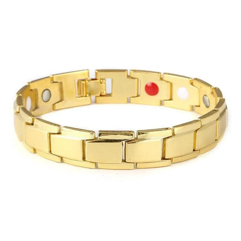 Edelstahl Magnetische Armbänder für Arthritis Schmerzen Relief Therapie Elastische Armreif Armband Schmuck Gesundheit Abnehmen Gewicht H9I4
