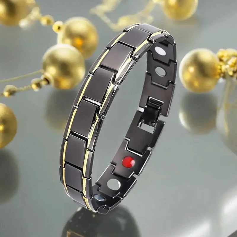 Edelstahl Magnetische Armbänder für Arthritis Schmerzen Relief Therapie Elastische Armreif Armband Schmuck Gesundheit Abnehmen Gewicht H9I4