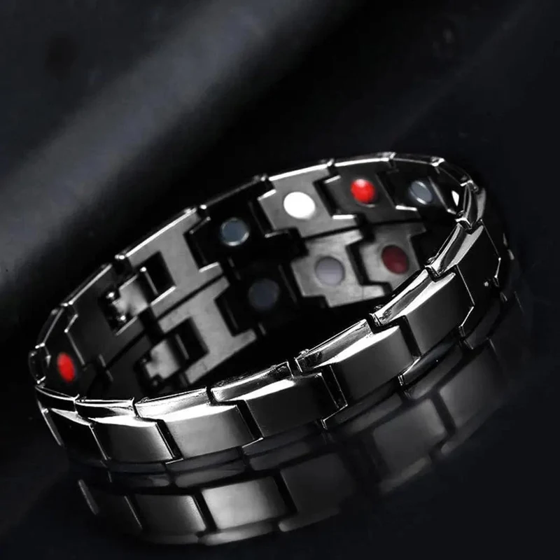Edelstahl Magnetische Armbänder für Arthritis Schmerzen Relief Therapie Elastische Armreif Armband Schmuck Gesundheit Abnehmen Gewicht H9I4