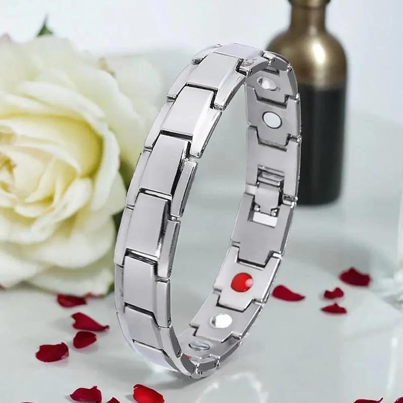 Edelstahl Magnetische Armbänder für Arthritis Schmerzen Relief Therapie Elastische Armreif Armband Schmuck Gesundheit Abnehmen Gewicht H9I4