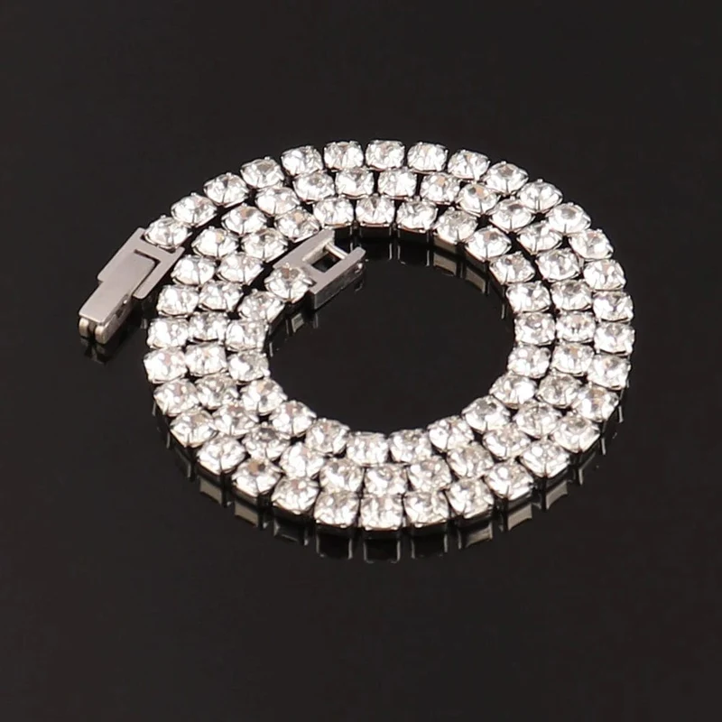 316L Edelstahl Armband Tennis Kette Armband Für Frauen Charme Luxus Cubic Zirkon Kristall Armbänder Schmuck Geschenk