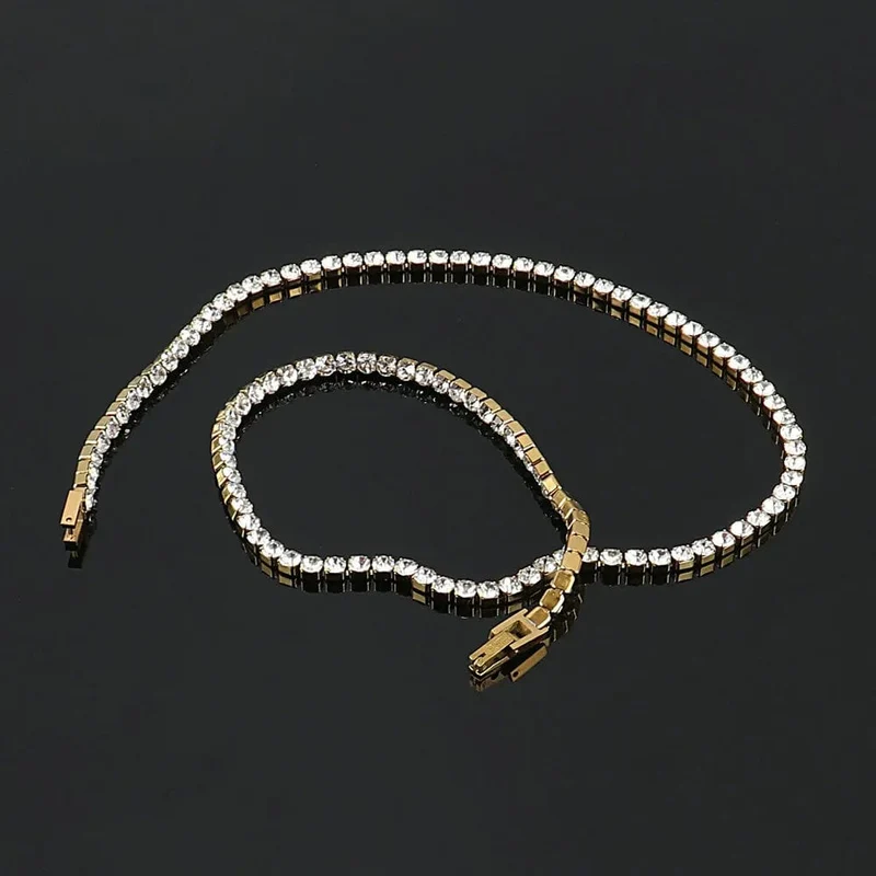 316L Edelstahl Armband Tennis Kette Armband Für Frauen Charme Luxus Cubic Zirkon Kristall Armbänder Schmuck Geschenk
