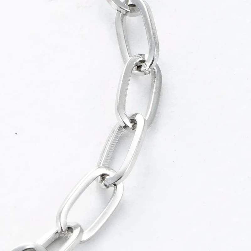 Mode Herren Einfache Edelstahl Kette Armbänder für Frauen Unisex Handgelenk Schmuck Geschenke Punk Metall Hip Hop Paar Schmuck