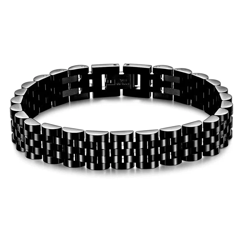 VQYSKO Trendy Minimalistisches Uhrenarmband aus Edelstahl mit Goldbeschichtung für Damen/Herren, Schmuck, Geschenke für Paare