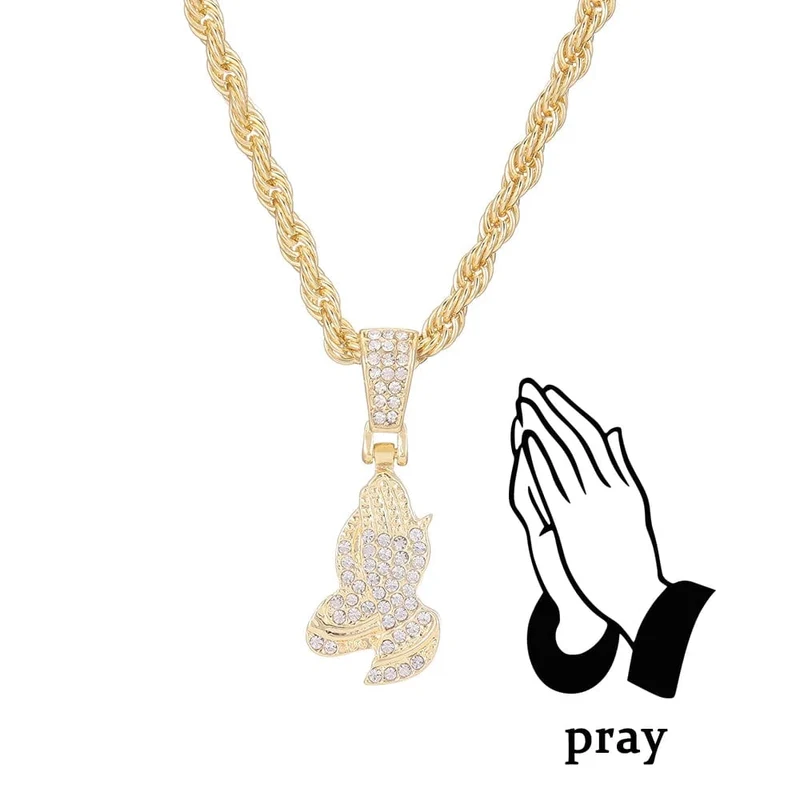 Männer Frauen Hip Hop Kreuz Anhänger Halskette mit 4mm Zirkon Tennis Kette Iced Out Exquisite Bling Schmuck Mode Trendy Kreative