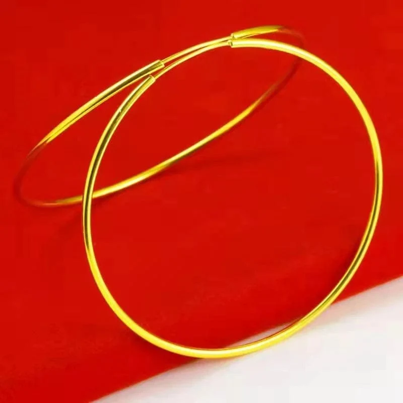 Senlissi -18k Vergoldete Creolen Für Frauen 925 Sterling Silber 2.0mm Mode Ohrring Gold Ringe Rose Gold Cерьги Kольца