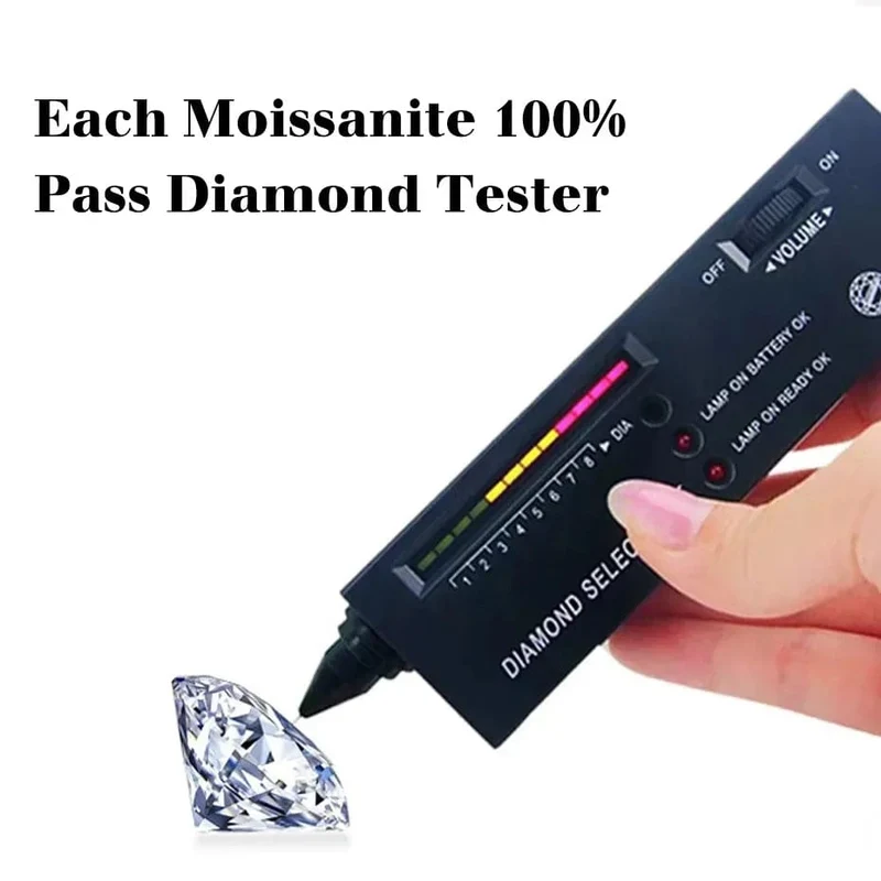 Mit Zertifikat 18k Gold Ring Moissanite Für Frauen 3 Stein 100% Echt Initial Luxus K Gold Schmuck Engagement Geschenk Großhandel