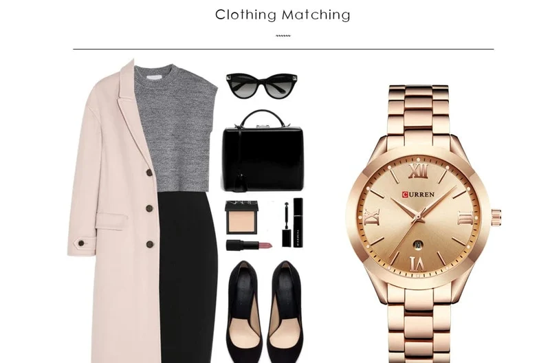 CURREN Gold Uhr Frauen Uhren Damen Kreative Stahl Damen Armbanduhren Weibliche Uhr Relogio Feminino Montre Femme