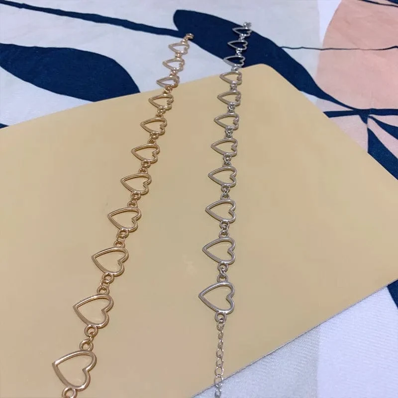 Neue Hohl Koreanische Süße Liebe Herz Halsband Halskette Erklärung Freundin Geschenk Nette Bicolor Halskette Schmuck Collier Femme 2023