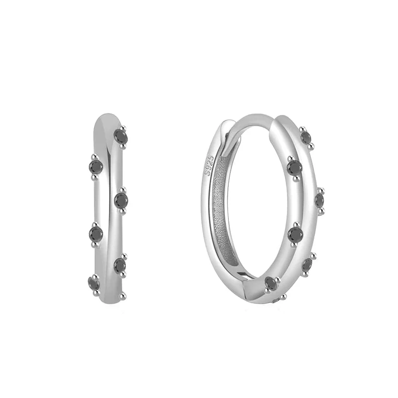 CANNER Creolen aus 925er Sterlingsilber, glänzend, goldfarben, winzige Knorpelpiercings, kleine Huggie-Ohrringe, edles Schmuckzubehör