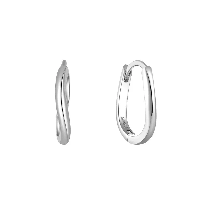 CANNER Creolen aus 925er Sterlingsilber, glänzend, goldfarben, winzige Knorpelpiercings, kleine Huggie-Ohrringe, edles Schmuckzubehör