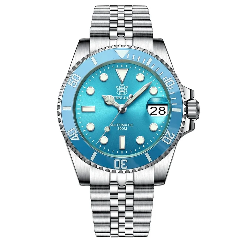 STEELDIVE Neue Farbgebung Klassische Water Ghost SD1953 Schweizer BGW9 Leuchtendes NH35-Uhrwerk 30Bar Wasserdichte mechanische Armbanduhr