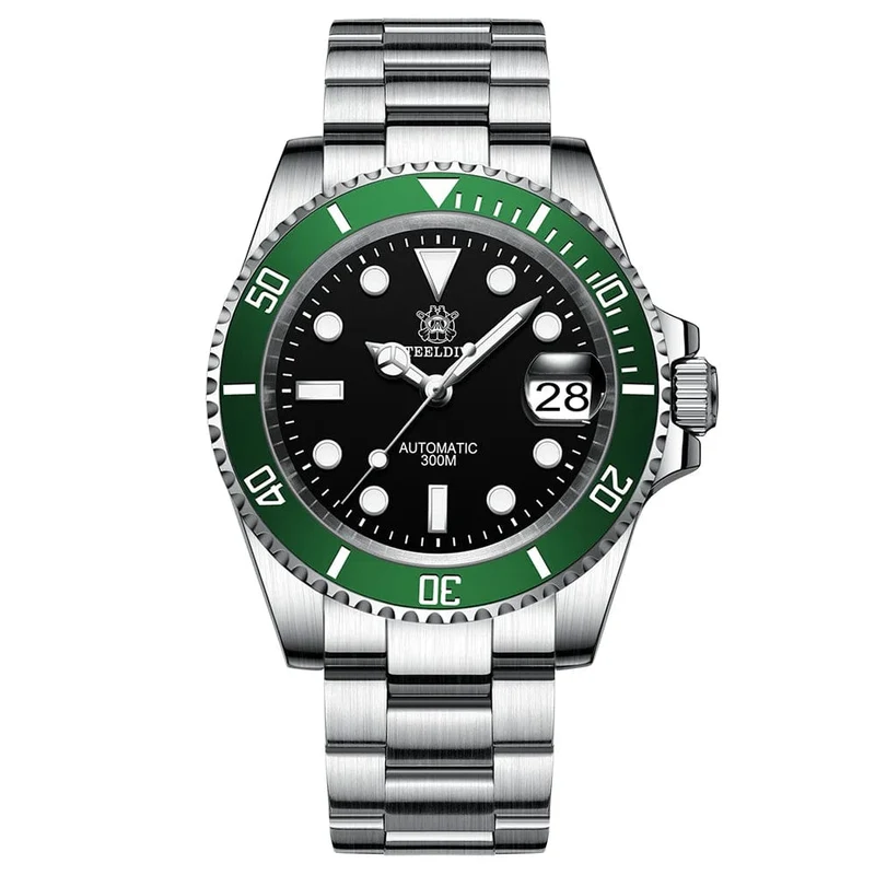 STEELDIVE Neue Farbgebung Klassische Water Ghost SD1953 Schweizer BGW9 Leuchtendes NH35-Uhrwerk 30Bar Wasserdichte mechanische Armbanduhr