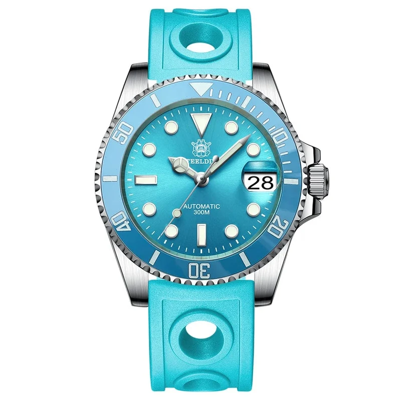 STEELDIVE Neue Farbgebung Klassische Water Ghost SD1953 Schweizer BGW9 Leuchtendes NH35-Uhrwerk 30Bar Wasserdichte mechanische Armbanduhr