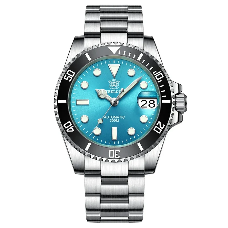 STEELDIVE Neue Farbgebung Klassische Water Ghost SD1953 Schweizer BGW9 Leuchtendes NH35-Uhrwerk 30Bar Wasserdichte mechanische Armbanduhr