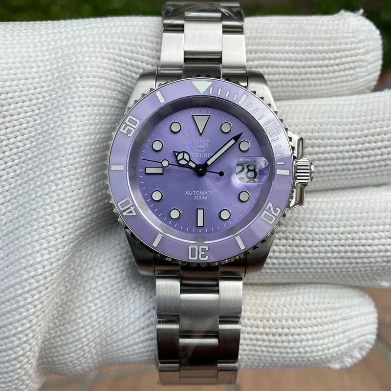 STEELDIVE Neue Farbgebung Klassische Water Ghost SD1953 Schweizer BGW9 Leuchtendes NH35-Uhrwerk 30Bar Wasserdichte mechanische Armbanduhr