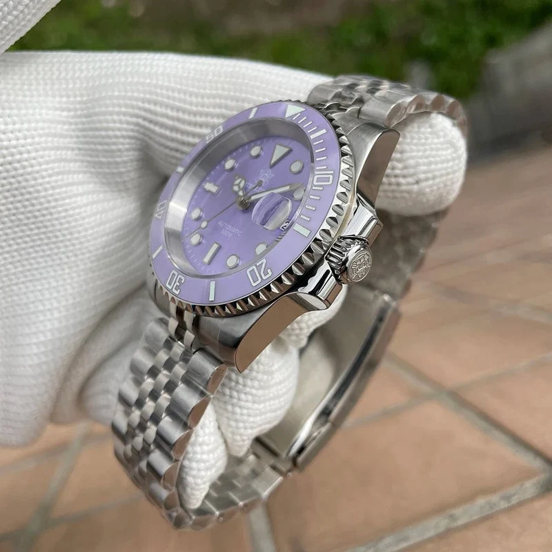STEELDIVE Neue Farbgebung Klassische Water Ghost SD1953 Schweizer BGW9 Leuchtendes NH35-Uhrwerk 30Bar Wasserdichte mechanische Armbanduhr