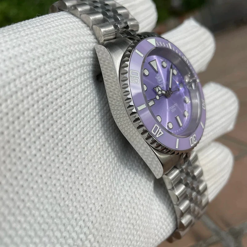 STEELDIVE Neue Farbgebung Klassische Water Ghost SD1953 Schweizer BGW9 Leuchtendes NH35-Uhrwerk 30Bar Wasserdichte mechanische Armbanduhr