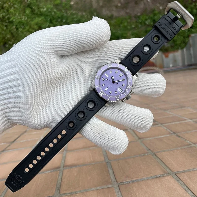 STEELDIVE Neue Farbgebung Klassische Water Ghost SD1953 Schweizer BGW9 Leuchtendes NH35-Uhrwerk 30Bar Wasserdichte mechanische Armbanduhr